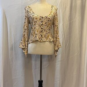 Shyanne Paisley Print Women's Top. Size M
